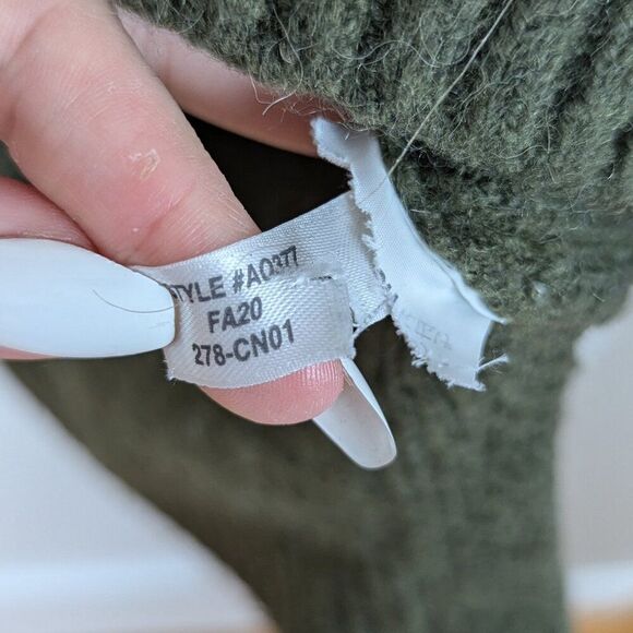 J.Crew | Olive Green Wool Blend Cardigan Sweater Size Extra Small - Picture 7 of 9
